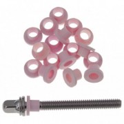 TRW20PK - Nylon tension rod washers - Pink (x20)