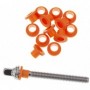 TRW20OR - Nylon tension rod washers - Orange (x20)