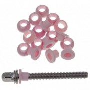 TRW50PK - Rondelles nylon pour tirants - Rose (x50)