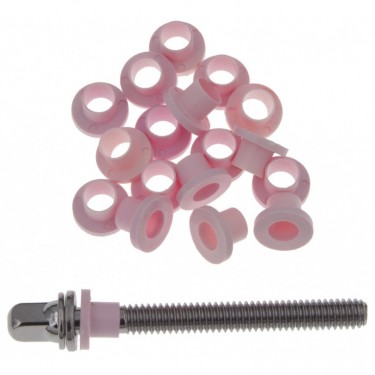 TRW100PK - Nylon tension rod washers - Pink (x100)