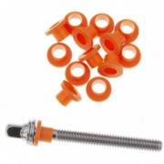 TRW100OR - Nylon tension rod washers - Orange (x100)