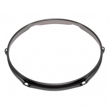 H23-10-6BK - 10" 6 Holes Black 2.3mm Super Triple Flange Drum Hoop