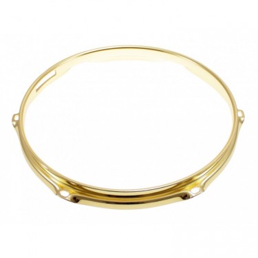 H23-10-6S-BR - 10" 6 Holes Snare Side Brass 2.3mm Super Triple Flange Drum Hoop