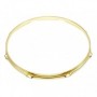 H23-12-8BR - 12" 8 Holes Brass 2.3mm Super Triple Flange Drum Hoop