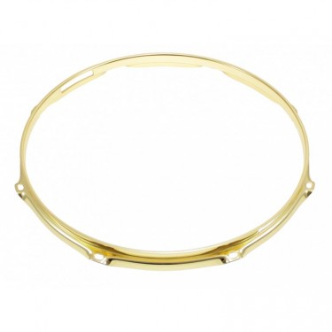 H23-12-8SBR - 12" 8 Holes Snare Side Brass 2.3mm Super Triple Flange Drum Hoop