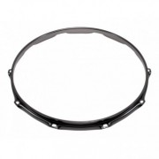 H23-14-10BK - 14" 10 Holes Black 2.3mm Super Triple Flange Drum Hoop