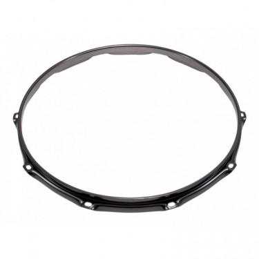 H23-14-10BK - 14" 10 Holes Black 2.3mm Super Triple Flange Drum Hoop