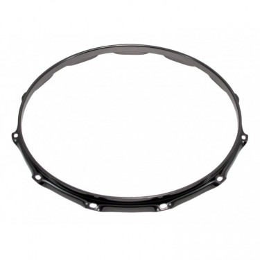 H23-14-12BK - 14" 12 Holes Black 2.3mm Super Triple Flange Drum Hoop