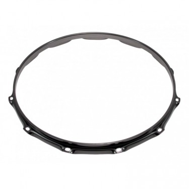 H23-14-12BK - 14" 12 Holes Black 2.3mm Super Triple Flange Drum Hoop