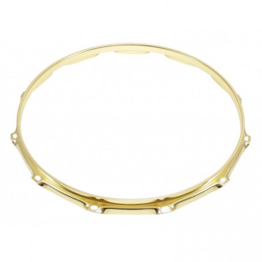 H23-14-12BR - 14" 12 Holes Brass 2.3mm Super Triple Flange Drum Hoop