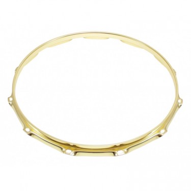 H23-14-12BR - 14" 12 Holes Brass 2.3mm Super Triple Flange Drum Hoop