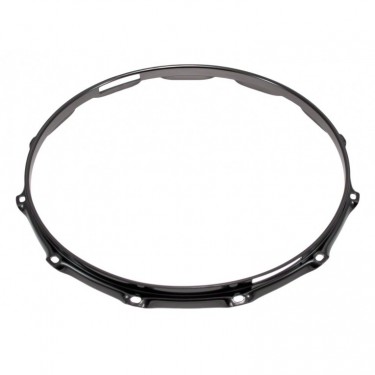 H23-14-12SBK - 14" 12 Holes Snare Side Black 2.3mm Super Triple Flange Drum Hoop