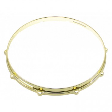 HDC3-14-10SBR - 14" 10 Holes Snare Side Brass 3mm Die Cast Drum Hoop