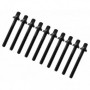 TRC-42W-BK - 42mm Tension Rod Black with washer - 7/32" Thread (x10)