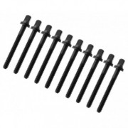 TRC-47W-BK - 47mm Tension Rod Black with washer - 7/32" Thread (x10)