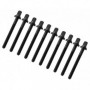 TRC-47W-BK - 47mm Tension Rod Black with washer - 7/32" Thread (x10)