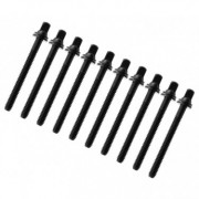 TRC-52W-BK - 52mm Tension Rod Black with washer - 7/32" Thread (x10)