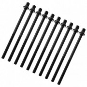 TRC-90W-BK - 90mm Tension Rod Black with washer - 7/32" Thread (x10)