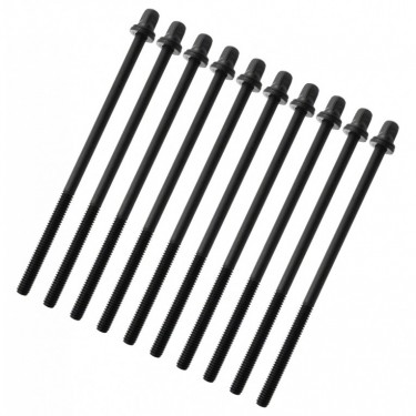 TRC-110W-BK - 110mm Tension Rod Black with washer - 7/32" Thread (x10)