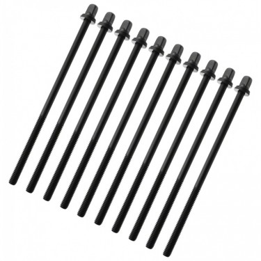 TRC-115W-BK - 115mm Tension Rod Black with washer - 7/32" Thread (x10)