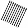 TRC-115W-BK - 115mm Tension Rod Black with washer - 7/32" Thread (x10)