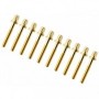 TRC-35W-BR - 35mm Tension Rod Brass with washer - 7/32" Thread (x10)