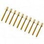 TRC-35W-BR - 35mm Tension Rod Brass with washer - 7/32" Thread (x10)