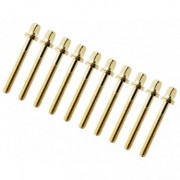 TRC-42W-BR - 42mm Goldfarbene Spannschrauben mit Washer - Gewinde 7/32" (x10)