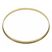 HSFB23-14RA - 14" 2.3mm Raw Brass Single Flange Drum Hoop