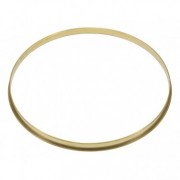 HSFB23-14RA - 14" Spannreifen Rohes Messing einfache Flansch 2.3mm 