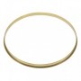 HSFB23-14RA - 14" 2.3mm Raw Brass Single Flange Drum Hoop