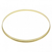 HSFL23-10BR - 10" Brass 2.3mm Steel Single Flange Drum Hoop