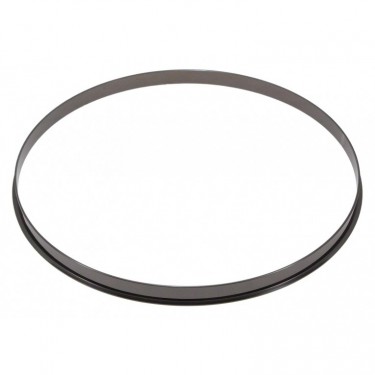 HSFL23-10BK - 10" Black 2.3mm Steel Single Flange Drum Hoop