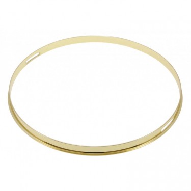 HSFL23-13SBR - 13" Snare Side Brass 2.3mm Steel Single Flange Drum Hoop