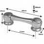 TL11D51 - Tube Lug - 51mm - Double Ended (x1)