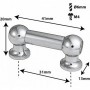 TL12D31 - Spannböckchen Tubelug - 31mm - Doppelte Spannschrauben (x1)