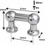 TL12S25B - Spannböckchen Tubelug Bassdrum - 25mm - Einzigen Spannschrauben (x1)