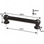 TL12D70-BK - Tube Lug Black - 70mm - Double Ended (x1)