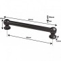 TL12D89-BK - Tube Lug Black - 89mm - Double Ended (x1)