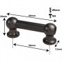 TL12S38-BK - Tube Lug Black - 38mm - Single Ended (x1)