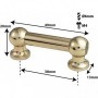 TL12S38-BR - Tube Lug Brass - 38mm - Single Ended (x1)