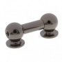 TL13D38-BK - Coquille Tube - 38mm - Noir - Double Tirant (x1)