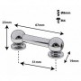 TL13D51 - Coquille Tube - 51mm - Double Tirant (x1)