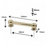TL13D88-BR - Tube Lug Brass - 88mm - Double Ended (x1)