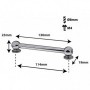 TL13D114 - Tube Lug - 114mm - Double Ended (x1)