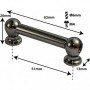 TL1D51-BK - Tube Lug Black - 51mm - Double Ended (x1)
