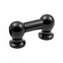 TL1D25-BK - Tube Lug Black - 25mm - Double Ended (x1)