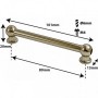 TL1D89-BR - Tube Lug Brass - 89mm - Double Ended (x1)