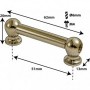 TL1D51-BR - Tube Lug Brass - 51mm - Double Ended (x1)