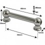 TL1D56-ST - Tube Lug Satin - 56mm - Double Ended (x1)